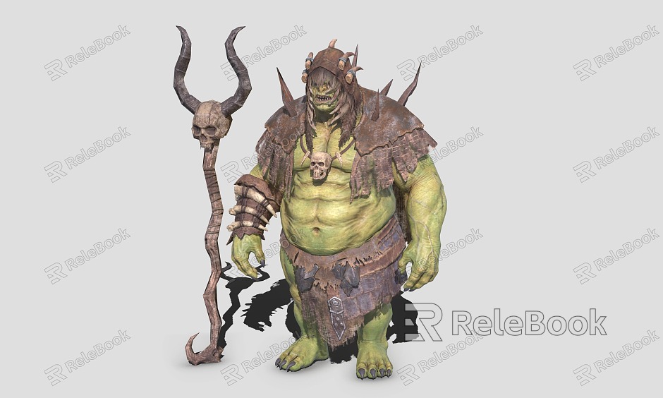 Orc Warlock Shaman Orc Tribe model