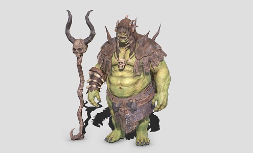 Orc Warlock Shaman Orc Tribe 3d model