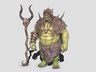 Orc Warlock Shaman Orc Tribe 3d model