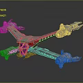 Futuristic Metallic Passenger Aircraft With Streamlined Structure And Blue Glowing Engines