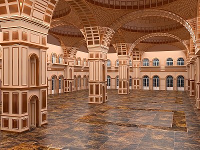 European-style palace, ancient palace, ancient architecture, ancient Chinese architecture 3d model