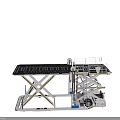 Industrial Mobile Scissor Lift Platform With Hydraulic System And Safety Loading Rail
