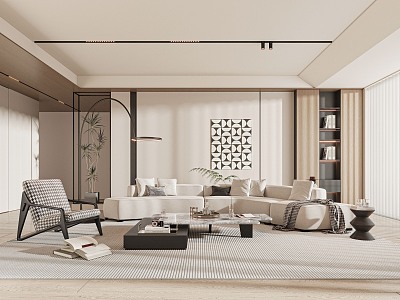 modern living room model