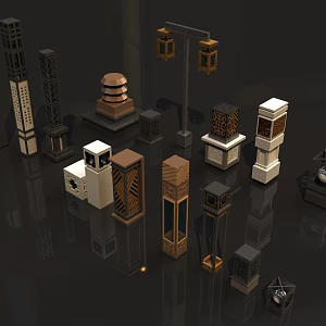 lamp outdoor lamp floor lamp medium lamp wall lamp 3d model