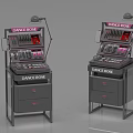 DANCE ROSE Cosmetic Display Cabinets With Black Pink Design Lipsticks And Drawers