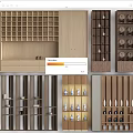 New Chinese Style Tea Cabinet Tea Rack Storage Rack Display Rack Tea Set Display Cabinet 3d model