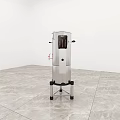 Stainless Steel Kitchen Appliance With Digital Display And Stand Base Design