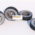 Modern tires Old tires 3d model