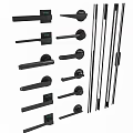 Modern Door Handle Simple Door Handle Door Handle 3d model