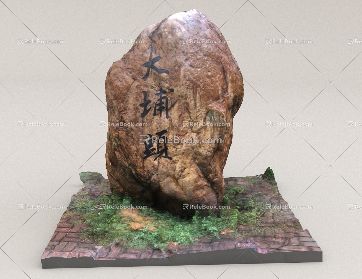 stone outdoor stone stone block marble 3d model