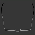 Stylish Round Lens Glasses with Metal Frame Black Temples and Reflective Surface