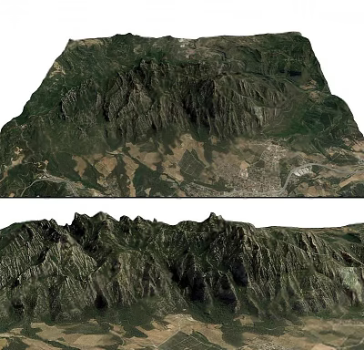 Mountain 3d model Mountain 3d model