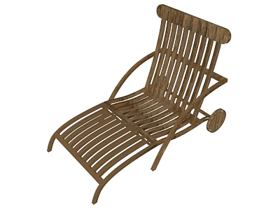 modern recliner outdoor furniture 3d model