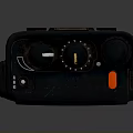 Tactical Weapon Radio With Black Body Antenna TRI BAND And Control Buttons