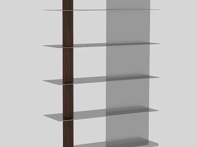 Modern Open Display Shelf with Multi Layer Design for Retail Storage Use 3d model