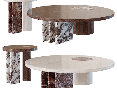 Modern Coffee Table Marble Coffee Table Coffee Table 3d model