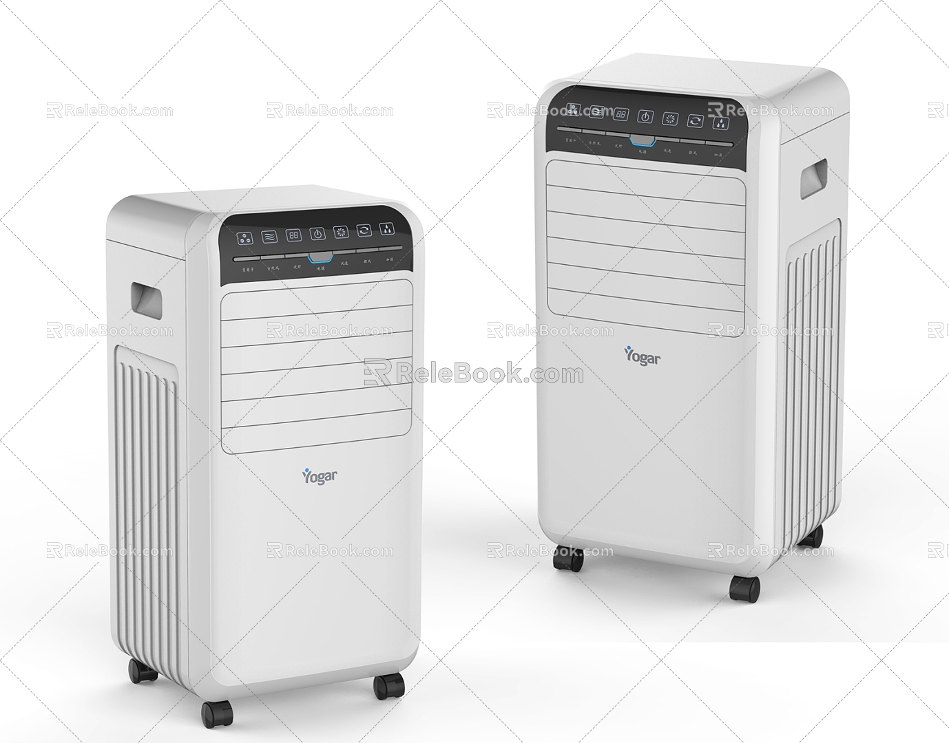 Modern Mobile Air Conditioner 3d model