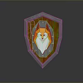 Medieval Shield Ancient Shield Defensive Weapon Ancient Shield Iron Shield Protective Shield Wooden Shield 3d model