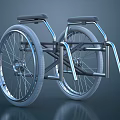 Modern Medical Wheelchair With Metal Frame Large Wheels And Ergonomic Design