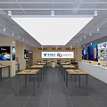 Modern Business Hall China Telecom Business Hall 3d model