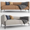Modern double sofa 3d model