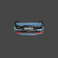 Sleek Blue Convertible Sports Car With Yellow Interior Black Wheels And Open Top Design