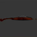 Classical Wooden Violin With Reddish Brown Body And Matching Bow For Music Enthusiasts