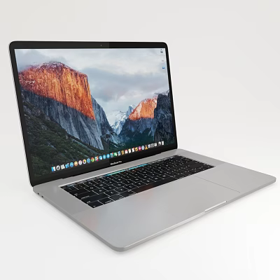 Sleek Silver Laptop Displaying Scenic Mountain Wallpaper And Modern Design 3d model Sleek Silver Laptop Displaying Scenic Mountain Wallpaper And Modern Design 3d model