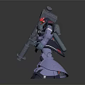 Modern Robot Rocket Warrior Rocket Robot Machine Warrior 3d model