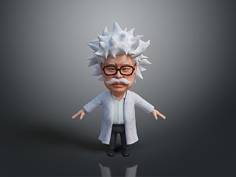 Cartoon Doctor Cartoon Doctor Cartoon Scientist Cartoon Character Portrait Animation Character Portrait 3d model