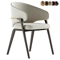 Modern Luxury Upholstered Dining Chair With Sleek Dark Legs And Exquisite Gold Decorative Details