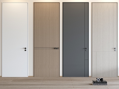 Modern swing door minimalist door model