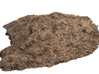 Organic Garden Compost Pile With Natural Texture And Nutrients For Plant Growth 3d model
