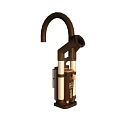 Industrial Mechanical Arm Equipment With Black Curved Arm And Metal Support Structure