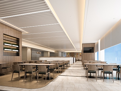 Staff Restaurant 3d model