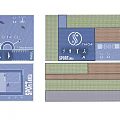 Fire Rescue Access Area Design With Safety Markings And Building Layout Features 3d model