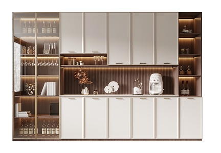 New Chinese Wine Cabinet 3d model