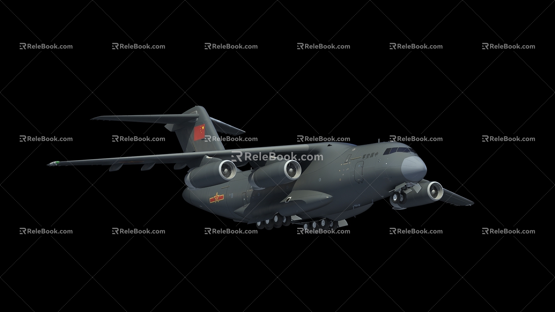 Transport 20 Transport Aircraft Transport 20 Tail Cabin Y20 Cabin Y20 Domestic Transport Aircraft Kunpeng Transport Aircraft Military Large Aircraft 3d model