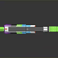 Futuristic Multicolored Weapon With Digital Display Modern Grip And Vibrant Color Design