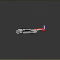 White And Red Twin Engine Biplane With Reflective Surface And Aerodynamic Wings Design