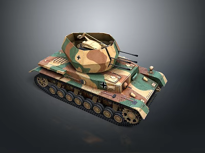 3D Rendered Camouflage Military Tank With Rotating Turret And Detailed Tracks 3d model 3D Rendered Camouflage Military Tank With Rotating Turret And Detailed Tracks 3d model
