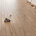 Light Wood Tone Hardwood Floors With Natural Grain And Small Decorative Items