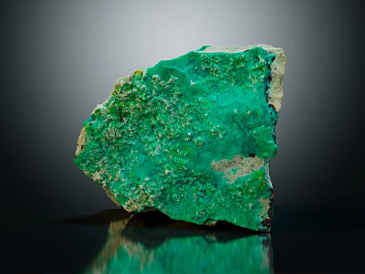 Vibrant Green Natural Stone Material With Polished Surface And Unique Texture For Home Decor Use 3d model