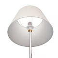 Modern Floor Lamp With White Lampshade Silver Pole And Adjustable Curved Arm