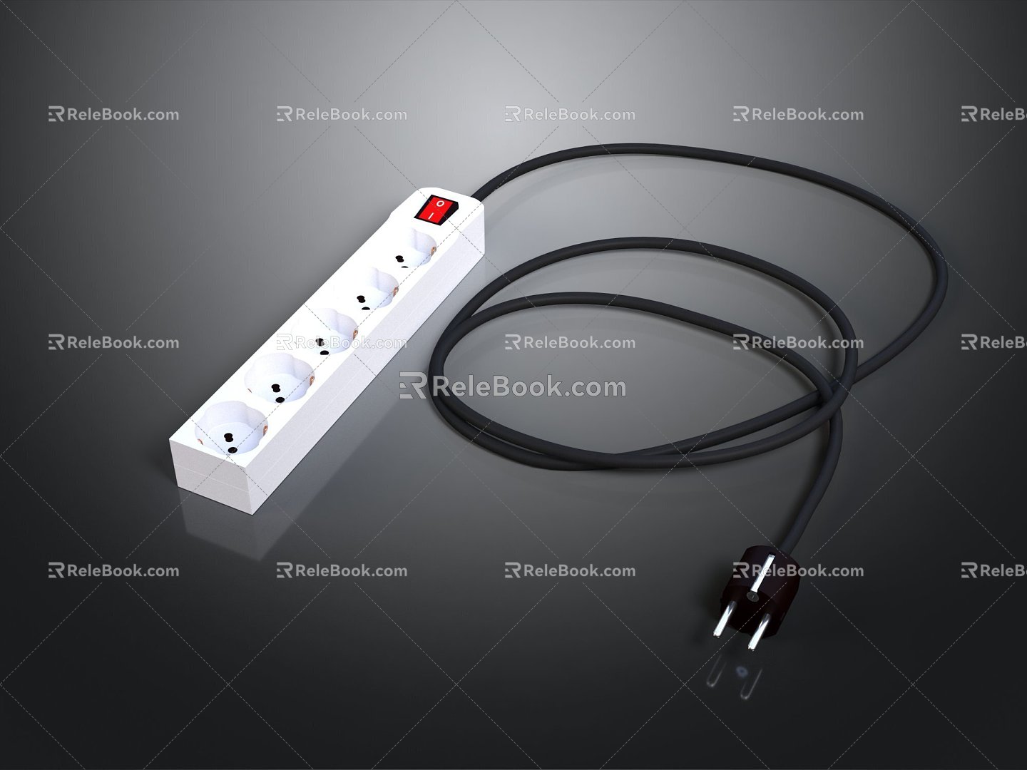 Socket power socket wall socket power plug board plug strip power plug strip digital 3d model