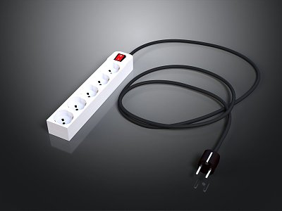 Socket power socket wall socket power plug board plug strip power plug strip digital 3d model