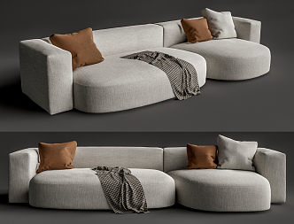 Modern Multiplayer Sofa 3d model