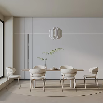 Modern table combination 3d model
