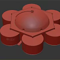 Cartoon Scene Of Dome Shaped Building With Surrounding Cylindrical Structures And VEMLIA Logo