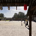 Chinese style square wide view 3d model